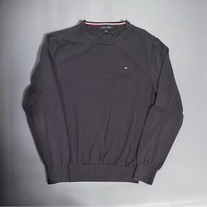 Tommy Hilfiger Men's Crewneck Sweater - Navy Blue - Size Medium - 100% Cotton